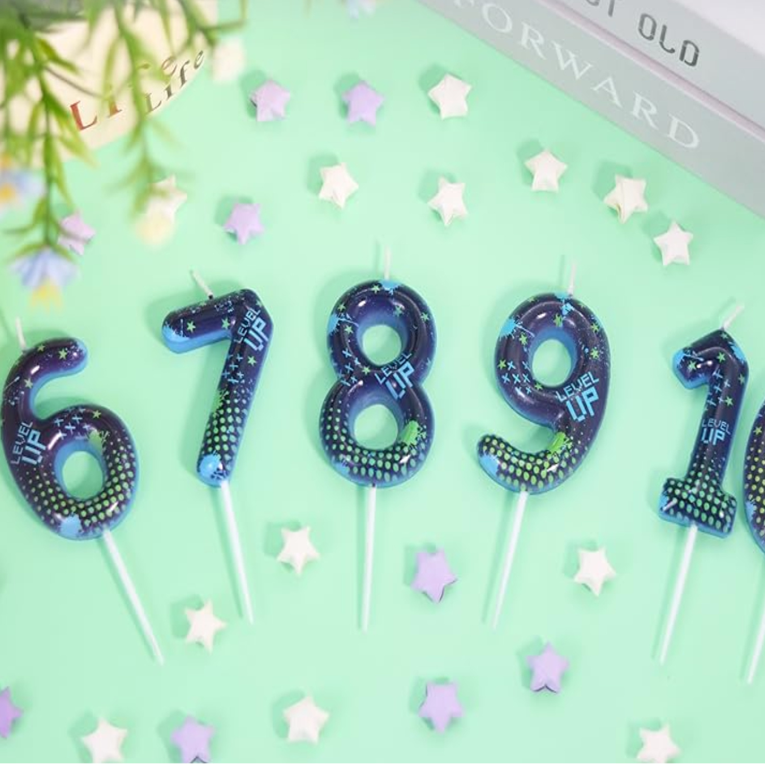 Candle Supplies Free Shipping - 블루 게임보이 0-9 생일 양초, 비디오