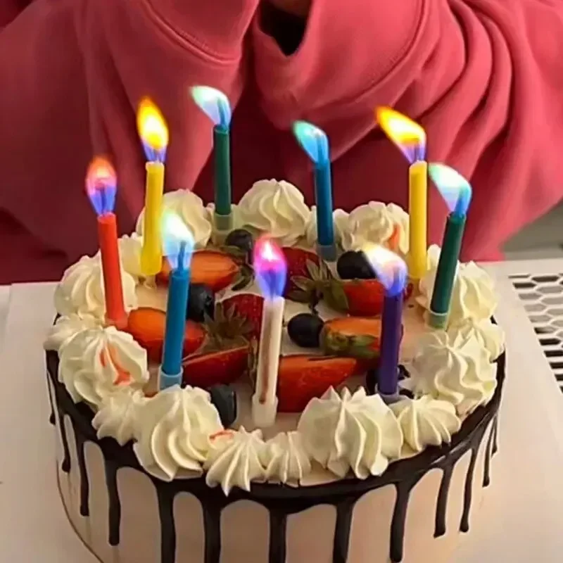 Zebra Candle Supplies - 6pcs 컬러 생일 파티 용품 결혼식