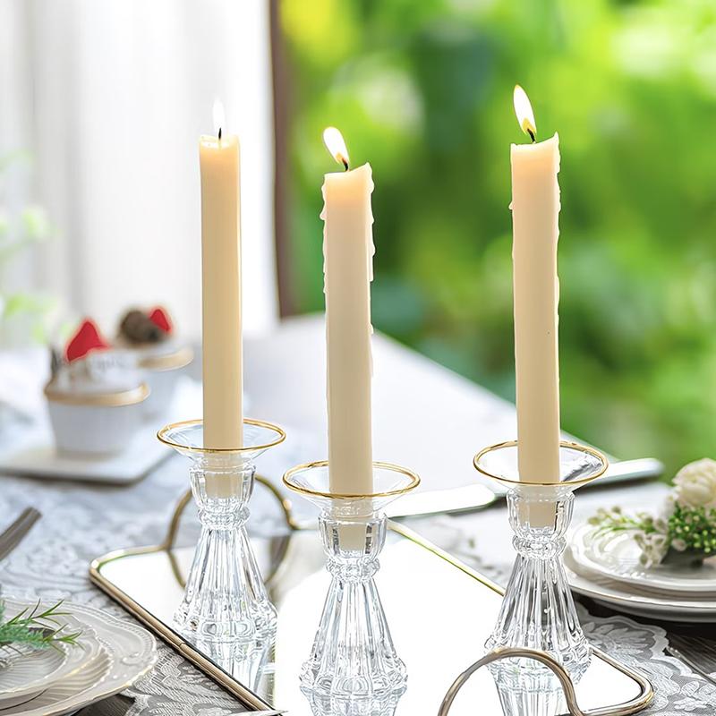 Candle Glass Supplies - 핫세일 3개입 유리 캔들 홀더 왁스