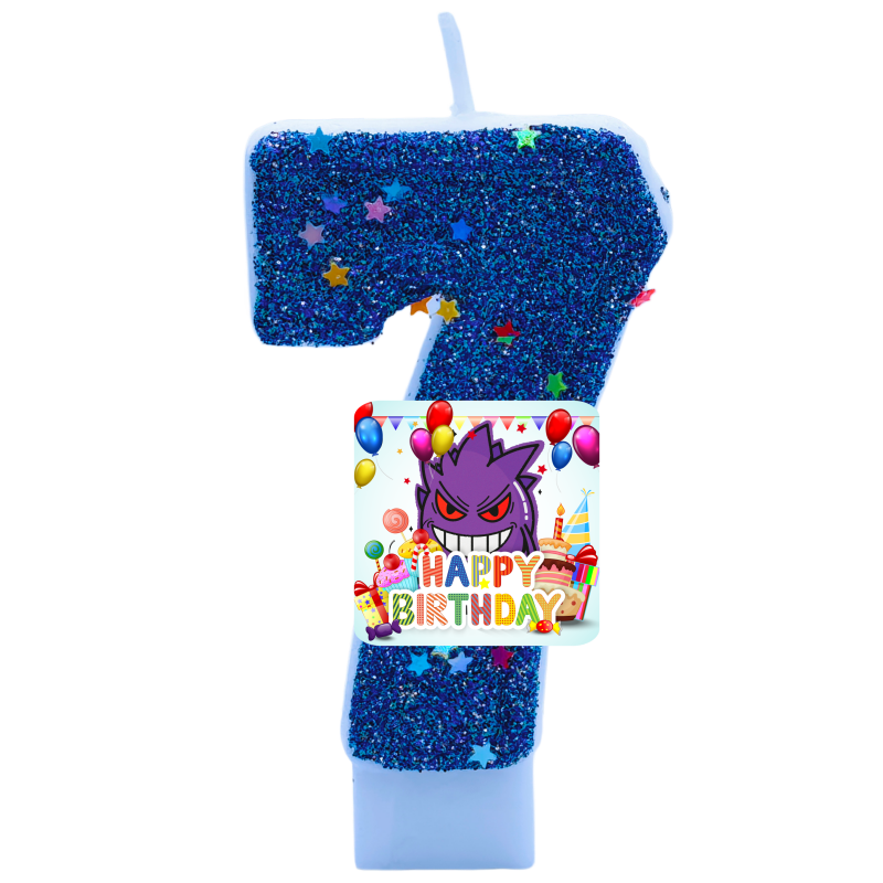 Zebra Candle Supplies - 포켓몬 겐가 캔들 테마 생일 숫자