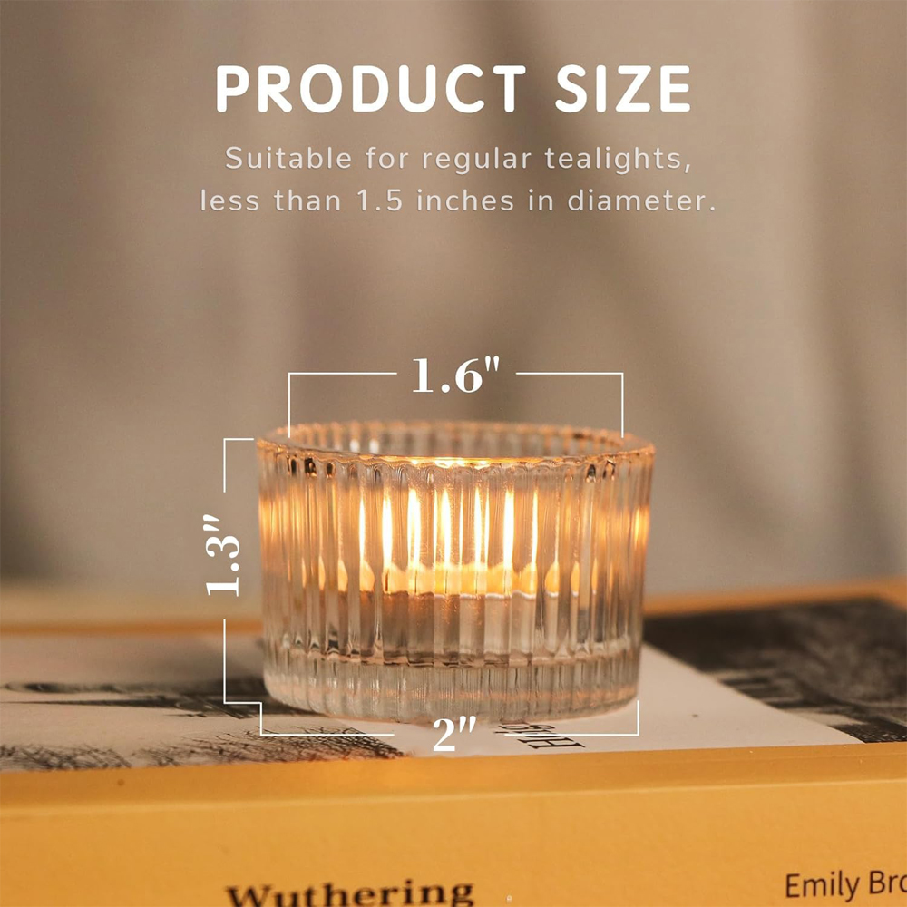 6/12pcs 명확한 Tealight 캔들 홀더, 테이 - Candle Glass Supplies 리뷰 및 가격