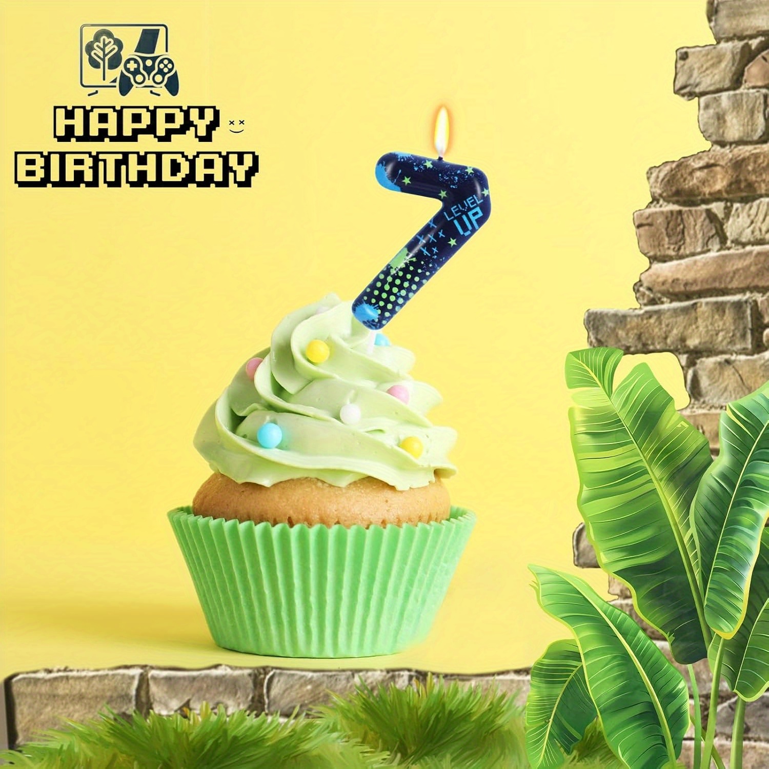 블루 게임보이 0-9 생일 양초, 비디오 게임 케이크  - Candle Supplies Free Shipping 리뷰 및 가격