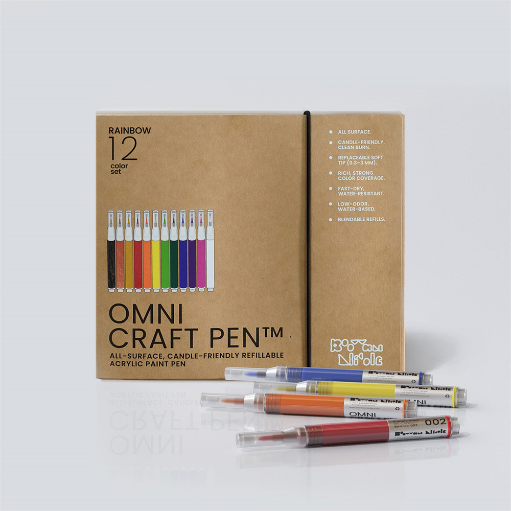 보완 니콜 옴니크래프트 펜 아크릴 페인트 마커 (캔들, - Candle Glass Supplies 리뷰 및 가격