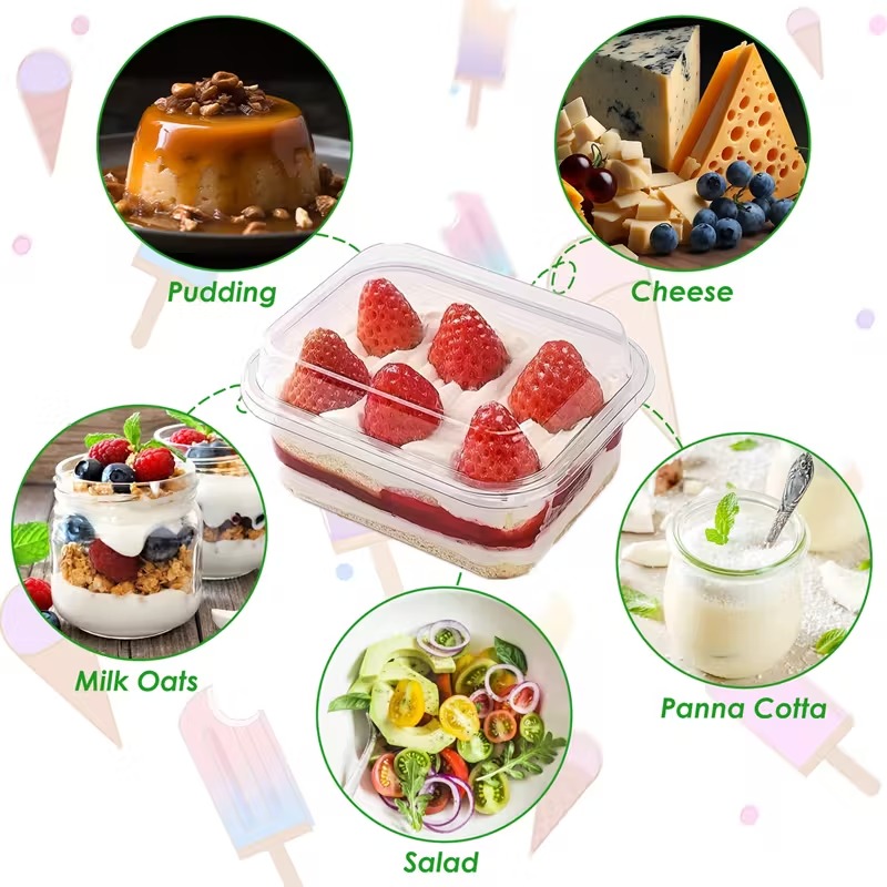10/20PCS 일회용 사각형 가방 커버 투명 케이크  - Candle Shop 리뷰 및 가격