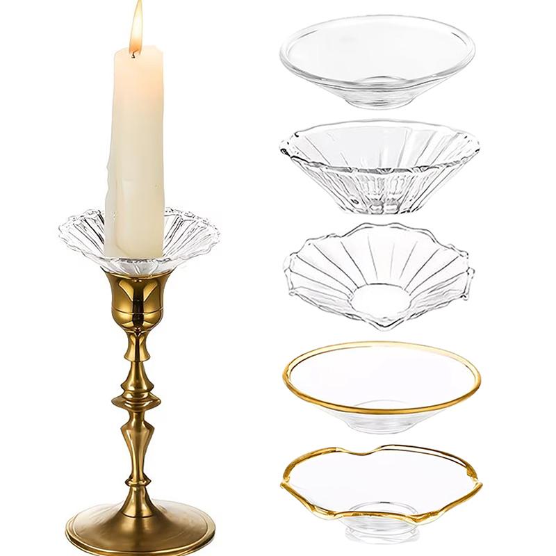 핫세일 3개입 유리 캔들 홀더 왁스 드립 가드 넘어짐  - Candle Glass Supplies 리뷰 및 가격