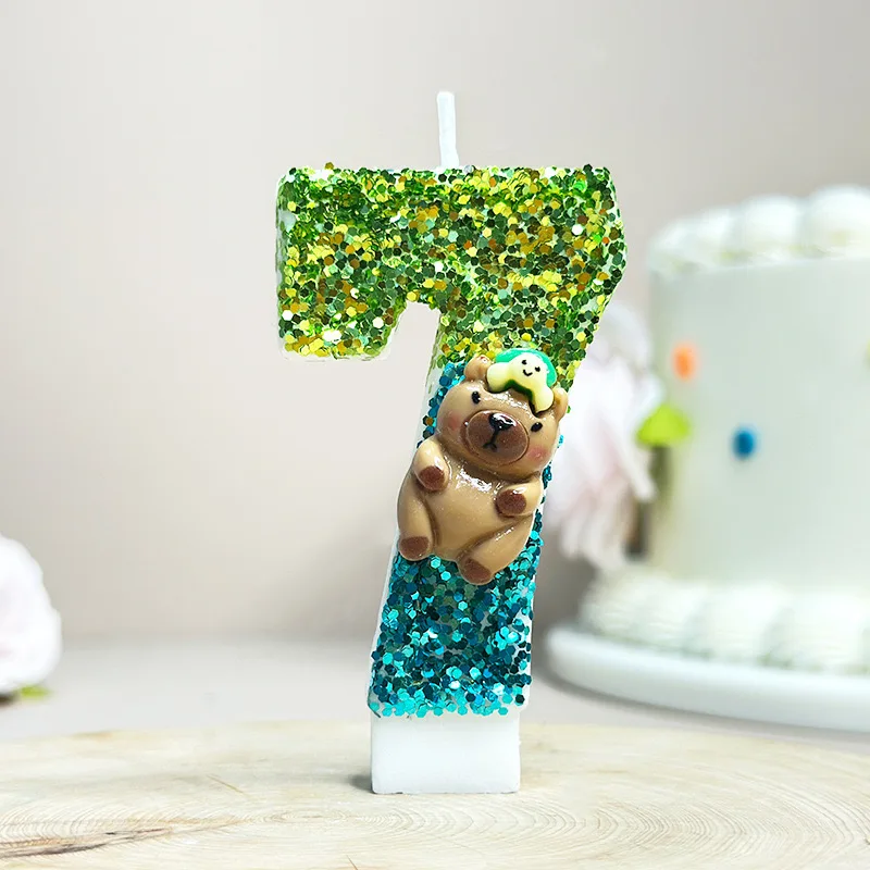 카피바라 파티 캔들 용품 1~9 숫자 캔들 귀여운 카피 - Zebra Candle Supplies 리뷰 및 가격