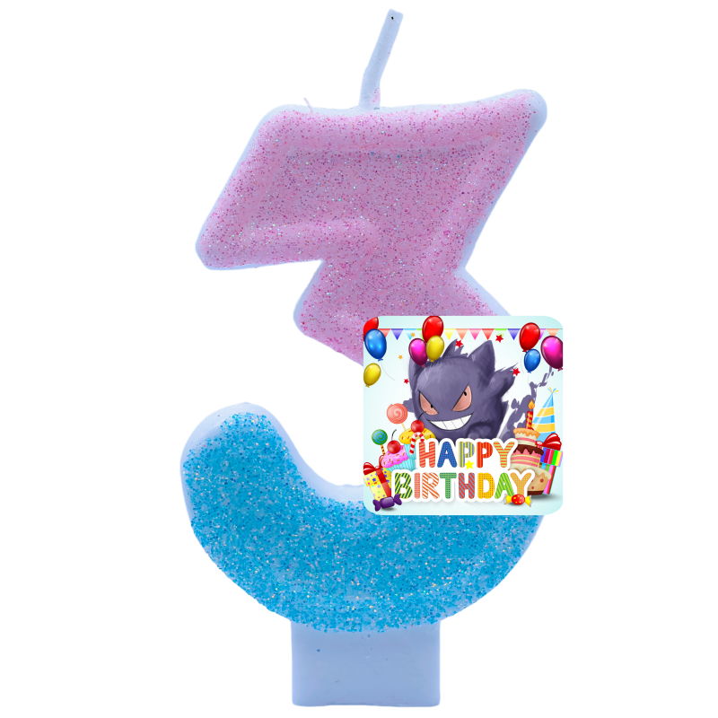 포켓몬 겐가 캔들 테마 생일 숫자 0-9 애니메이션 피 - Zebra Candle Supplies 리뷰 및 가격