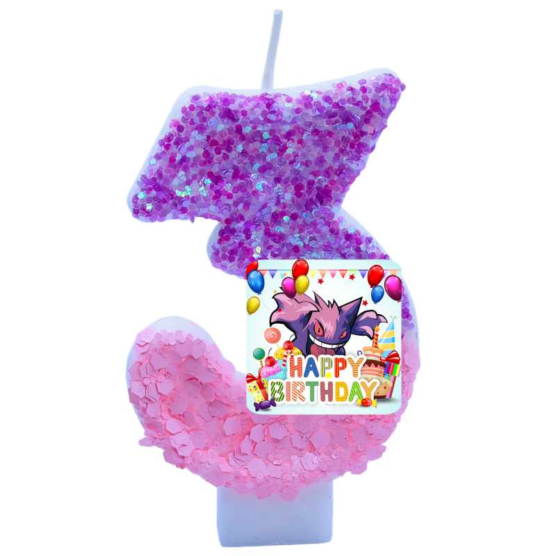 포켓몬 겐가 캔들 테마 생일 숫자 0-9 애니메이션 피 - Zebra Candle Supplies 리뷰 및 가격