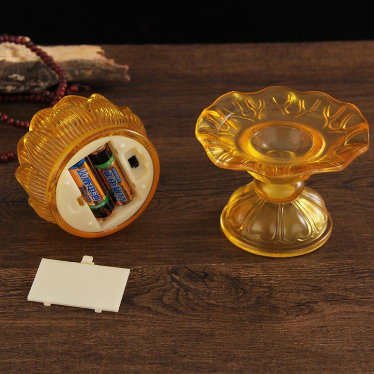 배터리로 작동되는 다채로운 유리 LED 연꽃 램프, 부 - Candle Glass Supplies 리뷰 및 가격