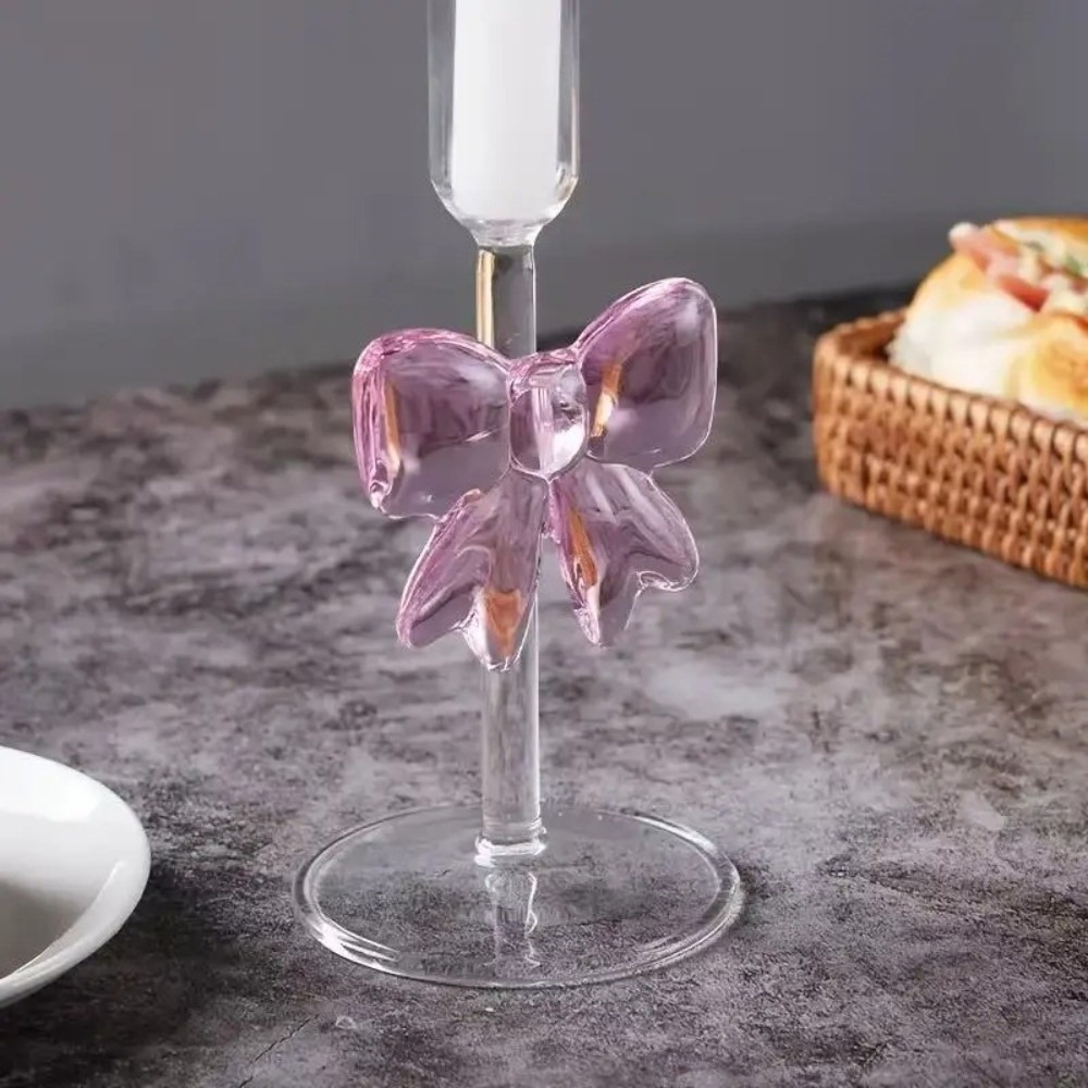 투명한 활 모양 캔들 홀더, 높이가 있는 유리 파티 용 - Candle Glass Supplies 리뷰 및 가격