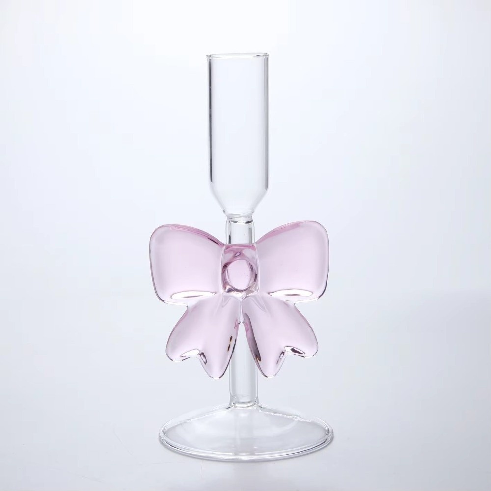 투명한 활 모양 캔들 홀더, 높이가 있는 유리 파티 용 - Candle Glass Supplies 리뷰 및 가격
