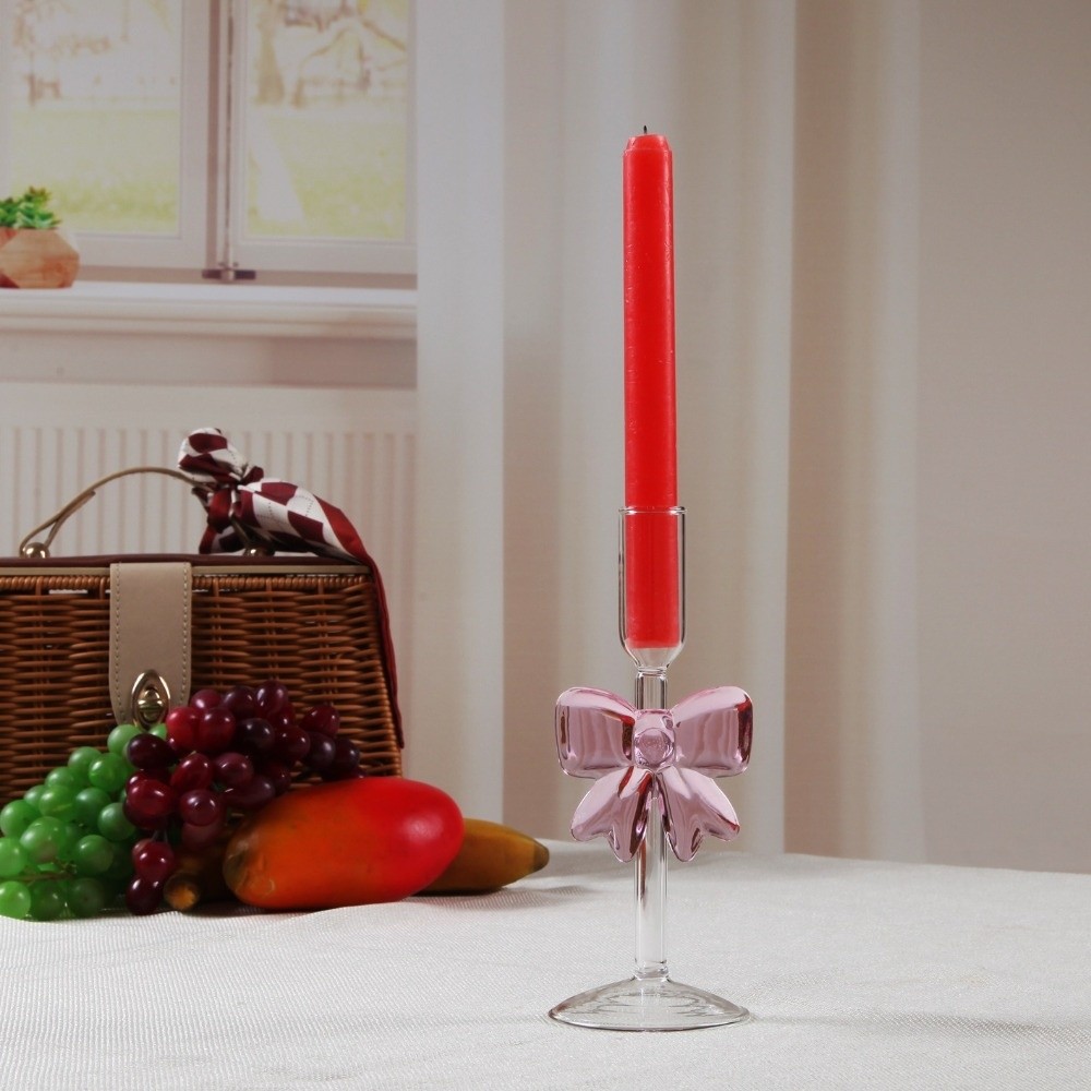 투명한 활 모양 캔들 홀더, 높이가 있는 유리 파티 용 - Candle Glass Supplies 리뷰 및 가격