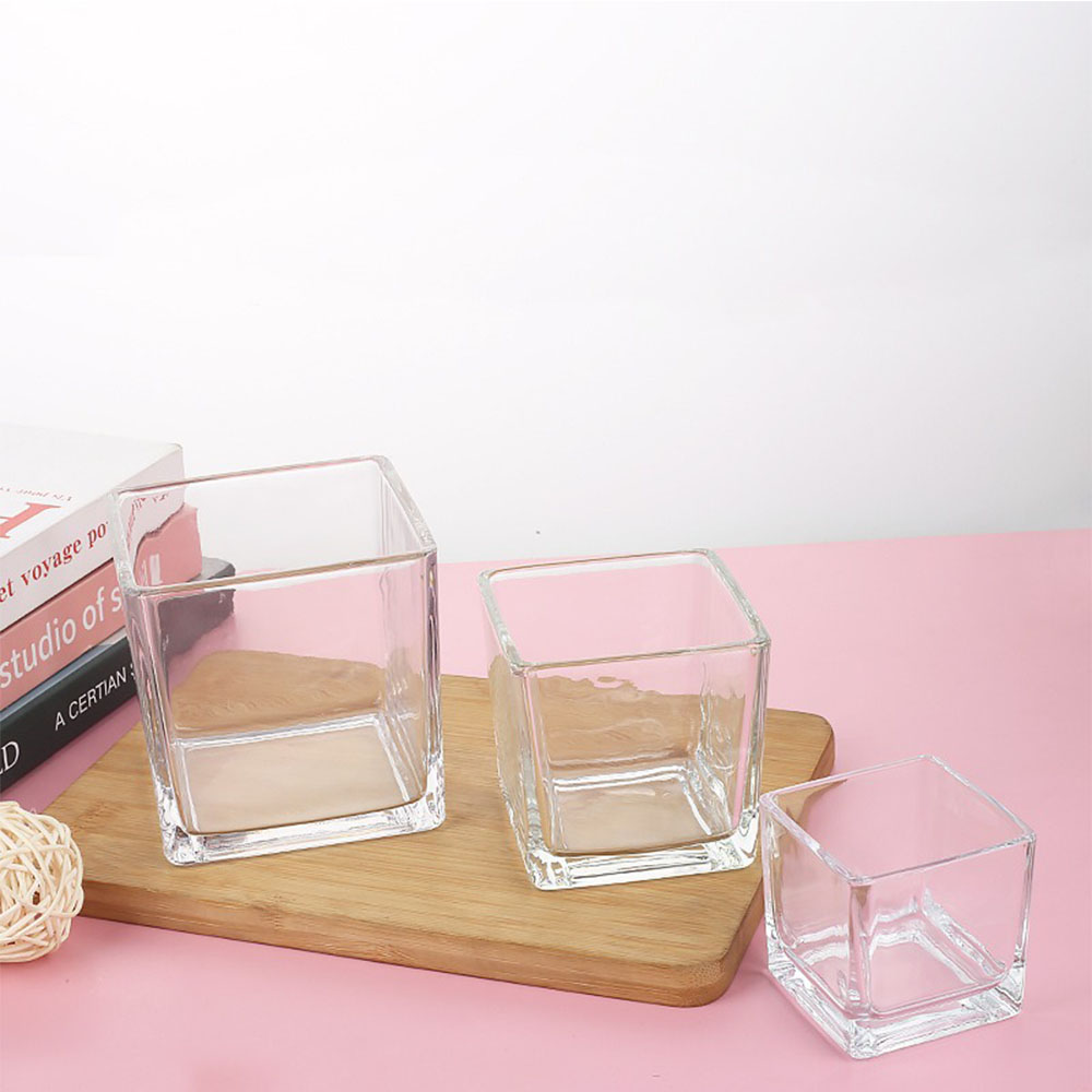 기하학 광장 촛대 향 만들기 양초 항아리 용품 투명 유 - Candle Glass Supplies 리뷰 및 가격